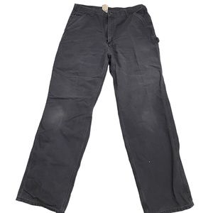 Vintage grey Carhartt pants- size 38x34. Dungaree fit, pockets on the sides